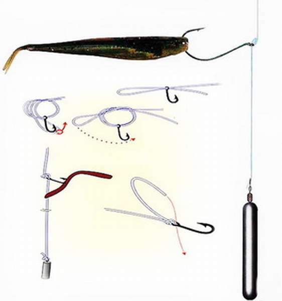 Оснастка дроп-шот для ловли рыбы