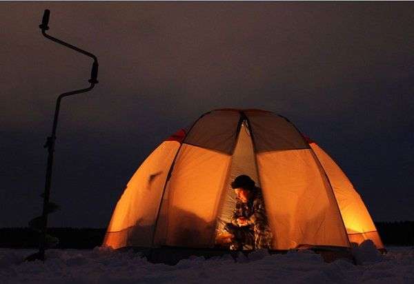 Ночью в палатке
